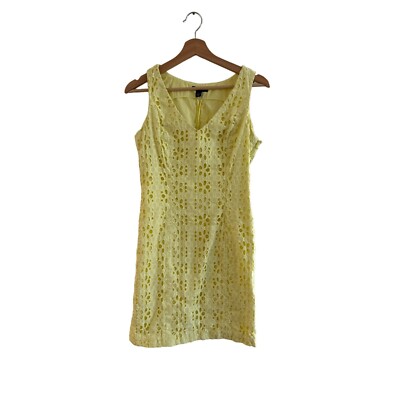 Tommy Hilfiger Yellow Lace Sleeveless Dress Size 6 | eBay