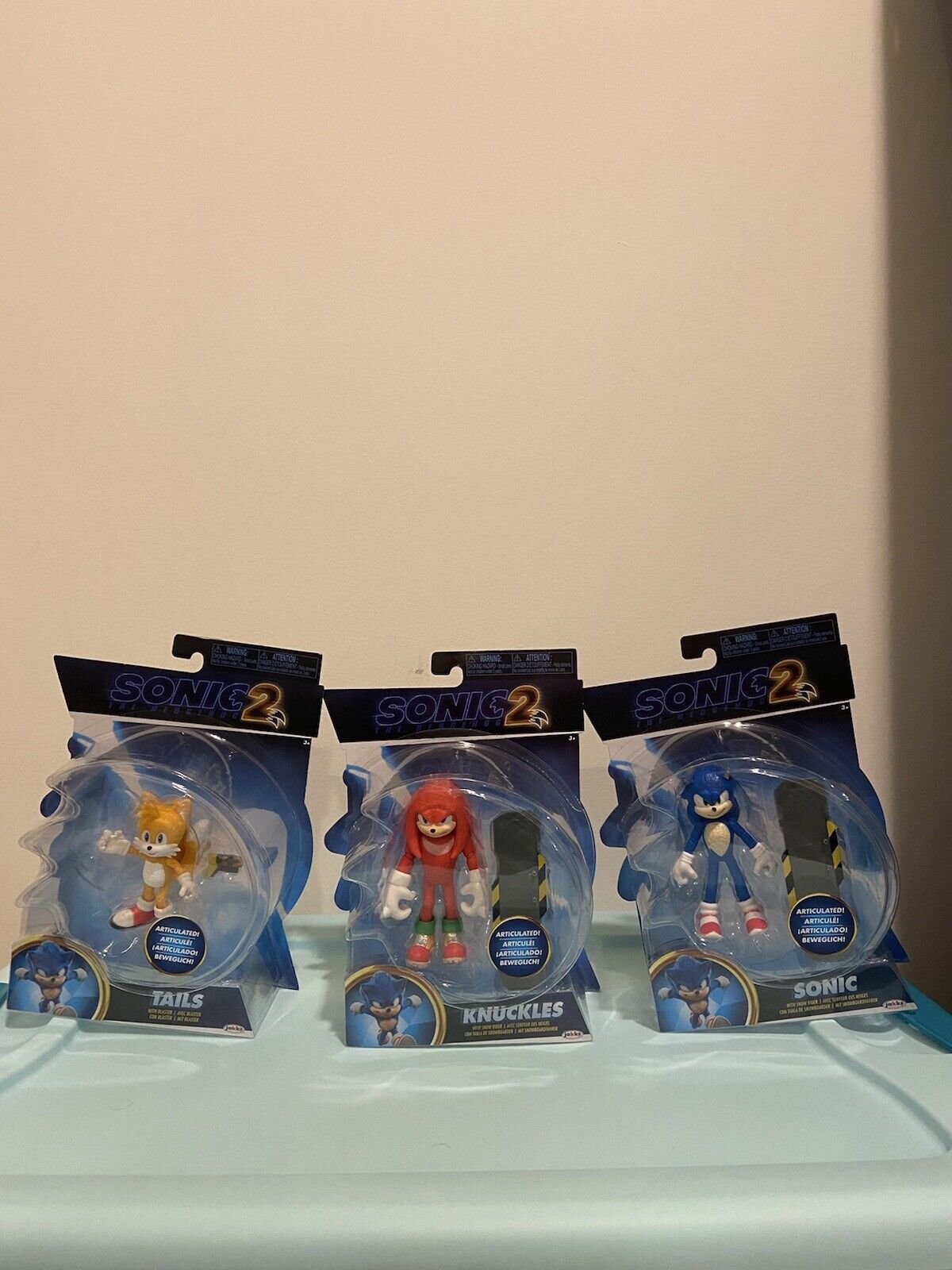 SONIC TAILS KNUCKLES Jakks - Action Figures Sonic 2 O Filme