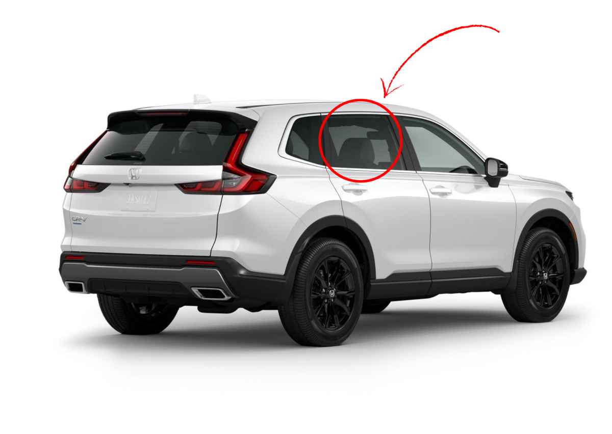 Fit 2023-2026 Honda CR-V Passenger Right Side Rear Door Window