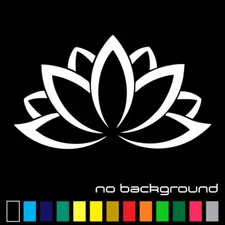 Lotus Flower Sticker Vinyl Decal - Namaste Yoga Plant Car Window Wall Decor Art