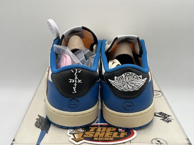 New Air Jordan 1 Low Travis Scott Fragment 2021 Size 11 Rare