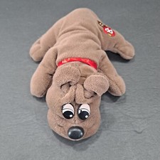 Vintage Tonka Pound Puppies 7  Small Newborn 1985 Plush Puppy Brown Dog Stuffed