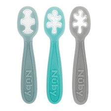Nuby 3-Stage Baby's First Spoons Set - 3 Pack - 6 Months - Baby Spoons with ...