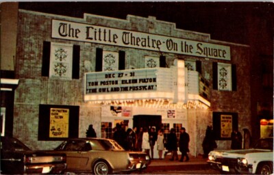 Vintage Postcard The Little Theater on the Square Sullivan IL Illinois     J-539