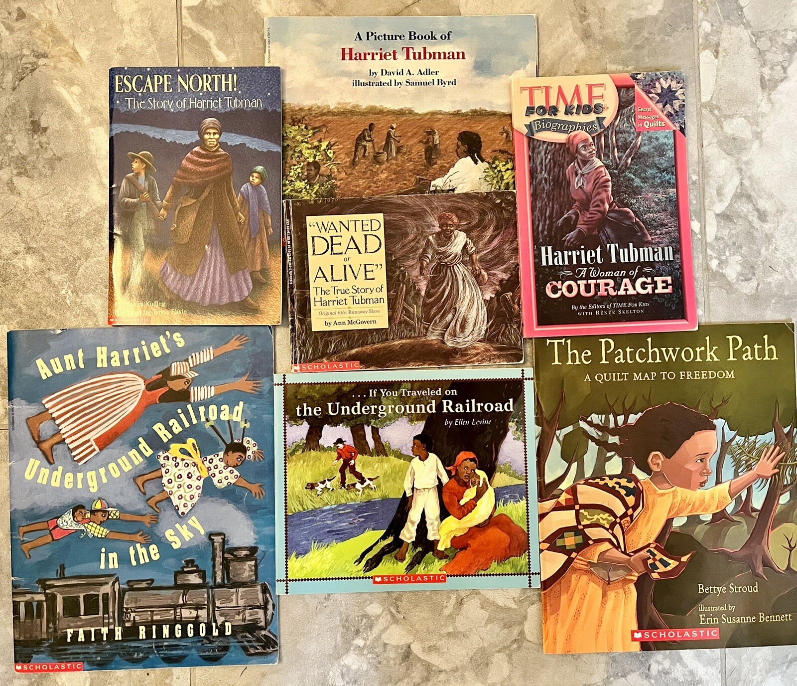 Lot Of 7 Harriet Tubman, Underground Railroad Children’s Books