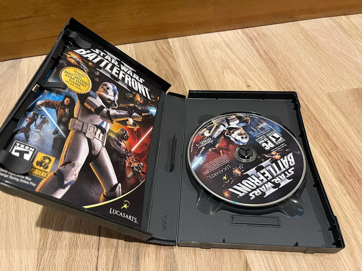 Star Wars: Battlefront II 2 (PC CD-ROM, 2005) Complete 4 Disc Set With Key