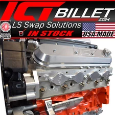 ICT Billet LS Exhaust Sealed Plates Storage Dust Wash Paint LS1 LS3 LSX