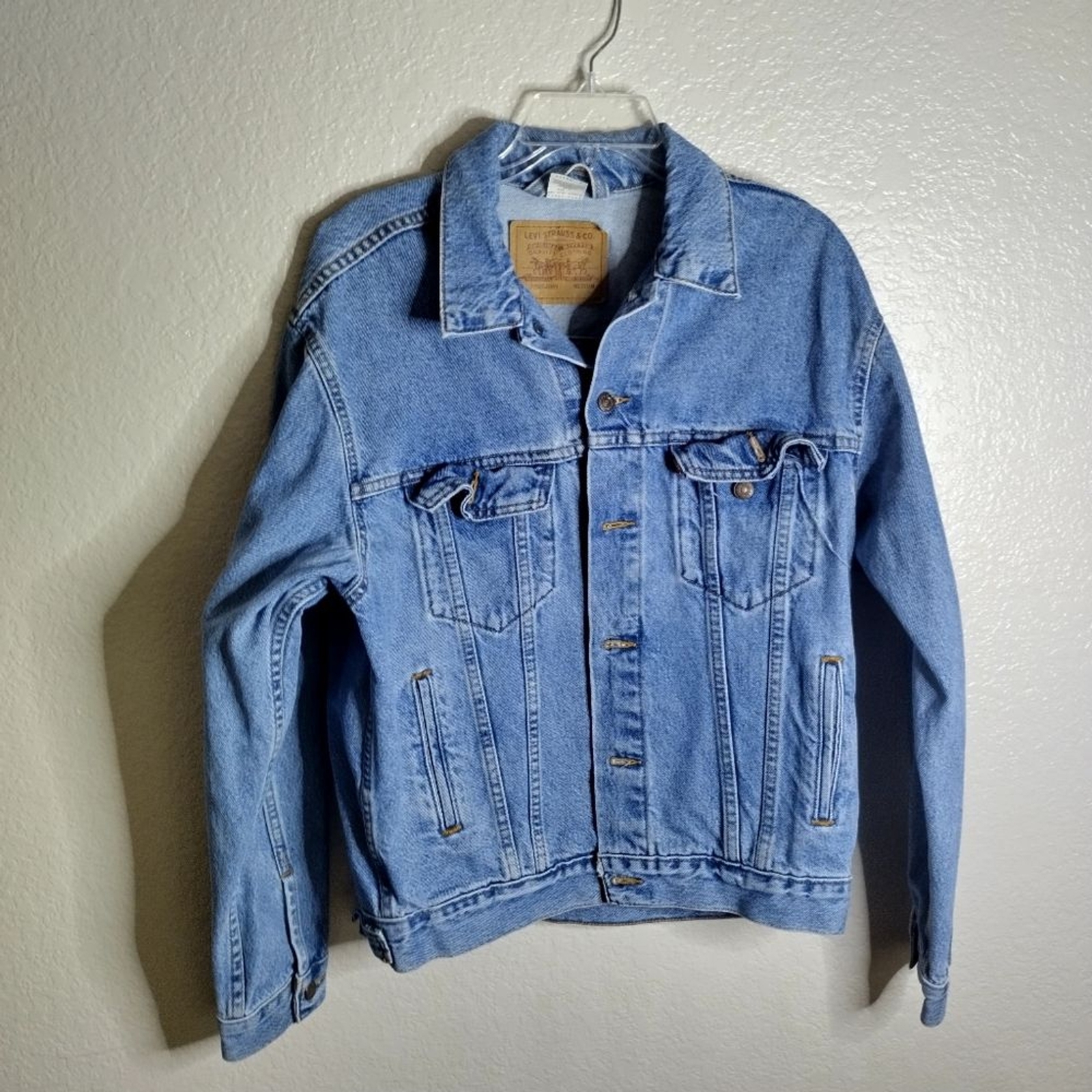 2000'S Levi's 70500-0461 Euro Model Denim Jacket, Men's Size L cotton blue type Vintage Second Hand