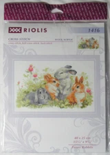 Riolis Counted Cross Stitch FUNNY RABBITS spring bunnies