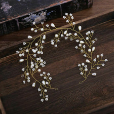 Bride Bridal Wedding Flower Vine Hair Ornaments Tiara Headbands Head Chain