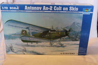 1/72 scale Trumpeter, An-2 Colt on Skis Airplane Kit #01607 BN Open Box