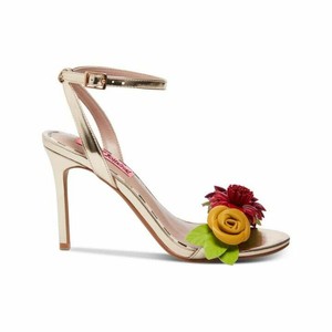 betsey johnson flower heels