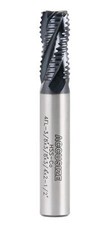 M42 Cobalt Roughing End Mill 3/8" Diameter TiAlN Coated for Metalworking