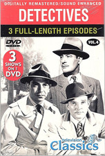 Detectives Television Classics: Vol. 4 DVD, 3 Episodes New/Sealed