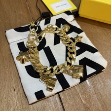 Marc Jacobs THE MINI ICON CHARM BRACELET Gold NTW With Dust bag MSRP $125+