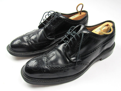 Joseph Cheaney & Sons Black Carlton Brogue Leather Shoes UK 10 / US 11 Wing Tip