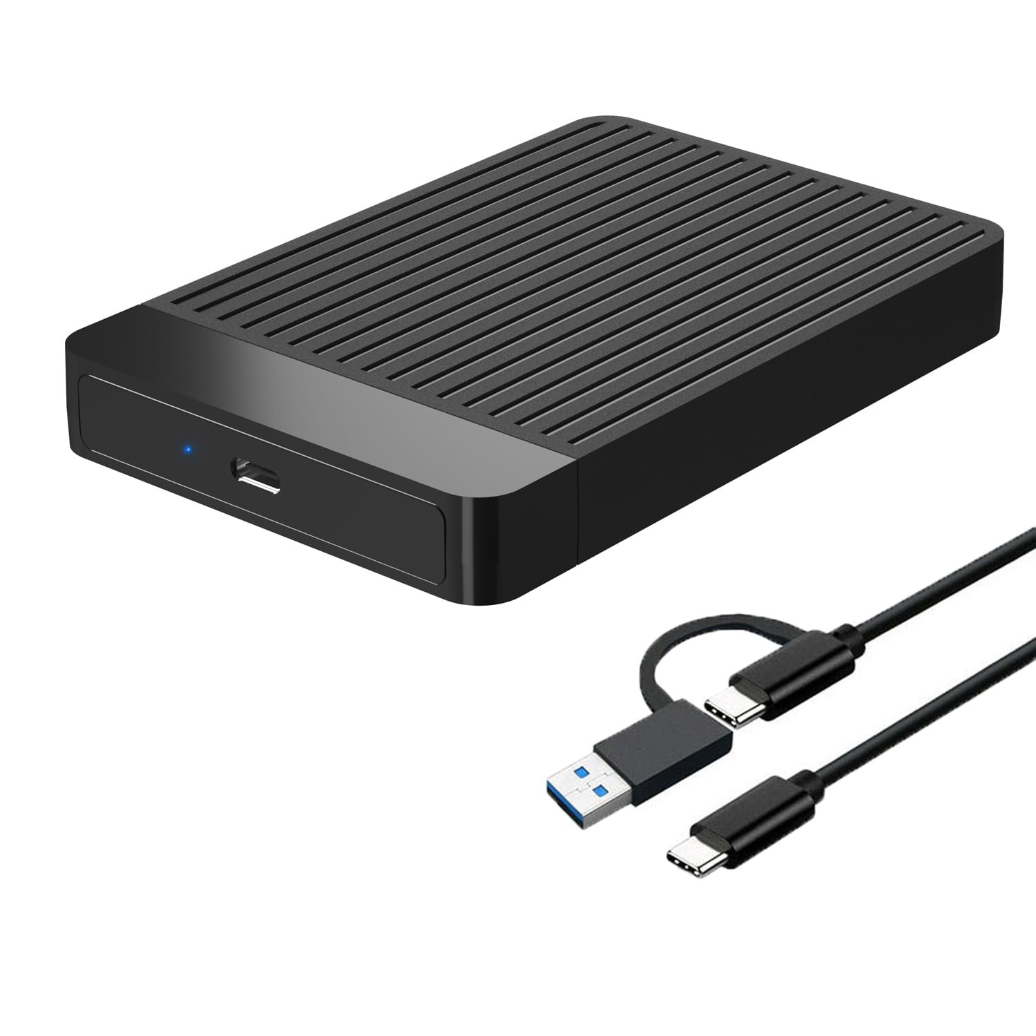 500GB Ultra Slim Portable External Hard Drive 2.5'' HDD USB 3.1 Type-C Storag...