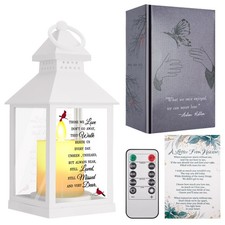 Sympathy Gifts for Loss of Loved One, Bereavement Memorial Lanterns with Card...