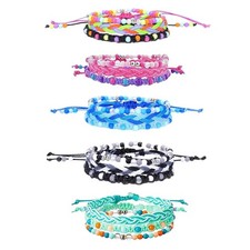 YANMIN 15pcs Braided Beaded Friendship Bracelets for Teens Girls Handmade Sta...
