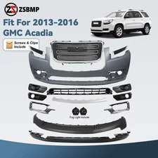 For 2013-2016 GMC Acadia Front Bumper Cover Grille Assembly Kit w/Fog Light