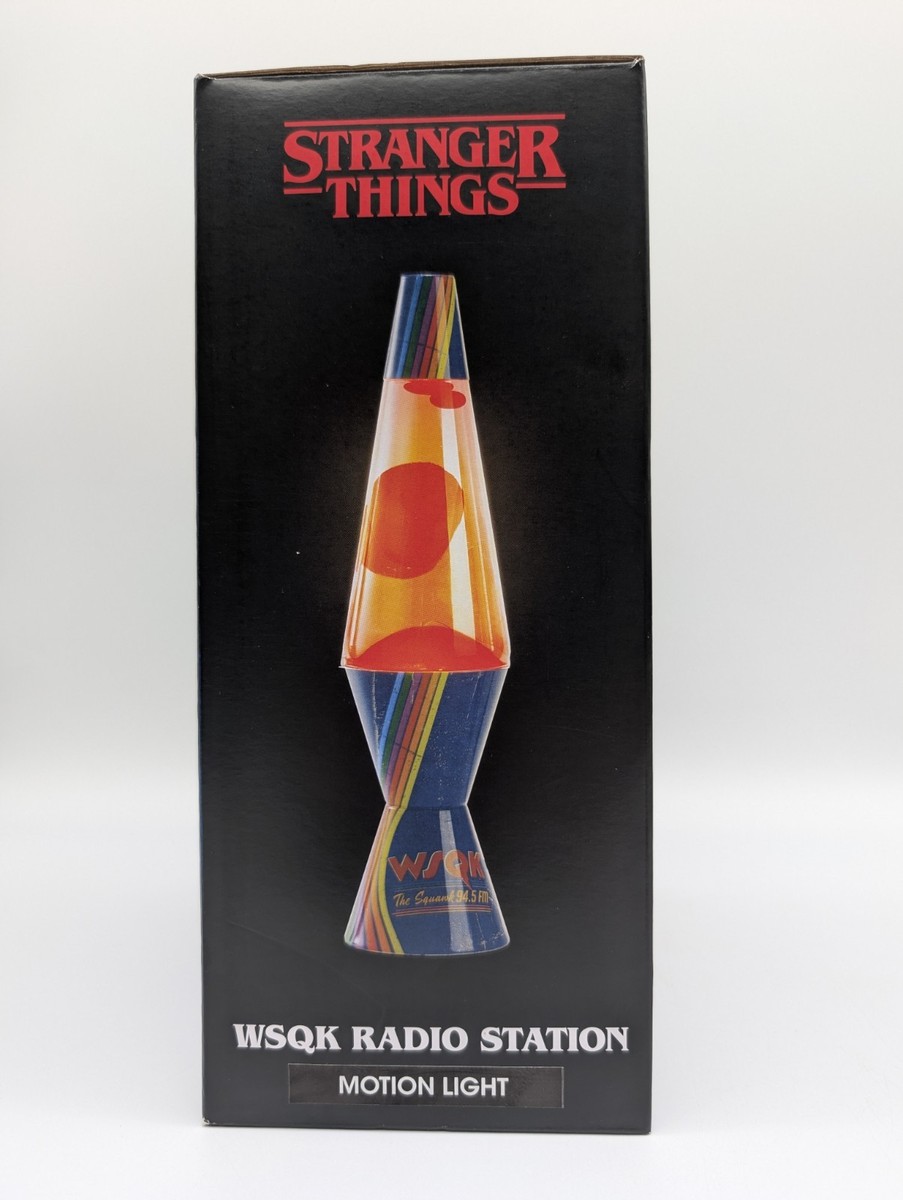 Stranger Things WSQK Radio Station Lava Lamp Motion Light Red for