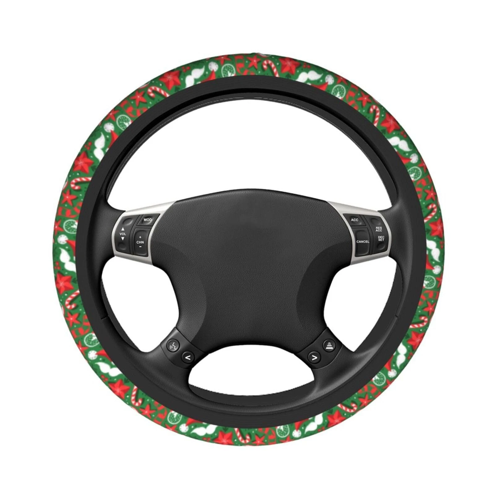 Christmas Car Steering Wheel Cover Anti-Slip One Size