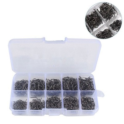 Fishhook Set Angelhaken 500/100pcs Angelhaken Set Fly Fishing Hakenset