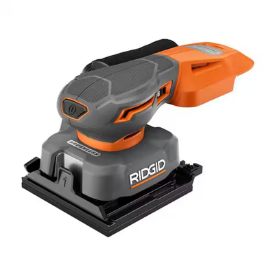 #ad RIDGID 18V SubCompact Brushless Cordless 1 4 Sheet Sander Tool Only $78.99