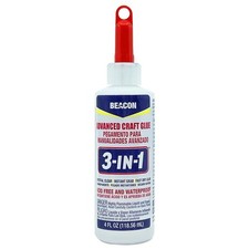 3-in-1 Advanced Craft Glue 118.56ml Medium Bottle, Clear 7 x 2 x 2 cm 