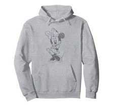 Disney Minnie Mouse Vintage Sweetie Pastel Polka Dot Sketch Hoodie_