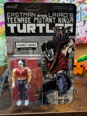 TMNT Super7 Reaction Figure~ CASEY JONES~3.75in. tall ~~UNPUNCHED CARD~~