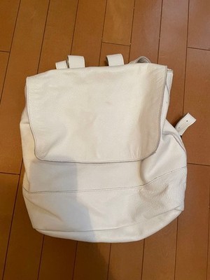 Building Block Backpack Shoulder Bag in White USED Once Mint Condition