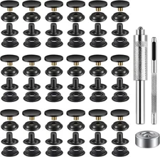 Snap Fastener Kit Tool 40 Pieces 10 Sets 5/8 inches 15mm Snap Button kit Snap