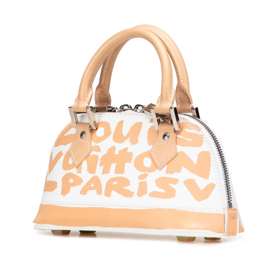 Autenticado Louis Vuitton Stephen Sprouse Graffiti Alma PM Branco - Imagem 2 de 4