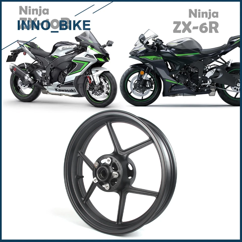 Llanta delantera para Kawasaki Ninja ZX6R 2005-2012 ZX10R 2006-2010 Z750 2007-2013 Foto 2 de 4