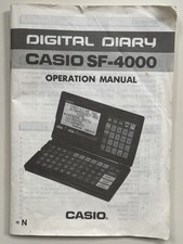 Operation Manual For Casio Digital Diary SF-4000 M0061113913B 63 Pages N