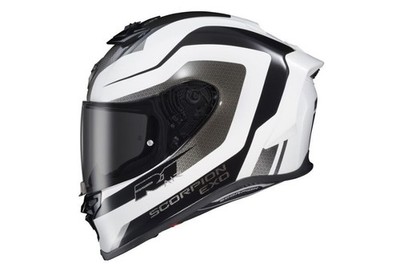 Scorpion EXO -R1 Air Motorcycle Helmet Hive White Medium *CLOSEOUT Was $474.95*