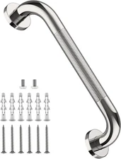 12 Inch Stainless Steel Chrome Shower Grab Bar, ZUEXT 1 Foot (Pack of 1) 