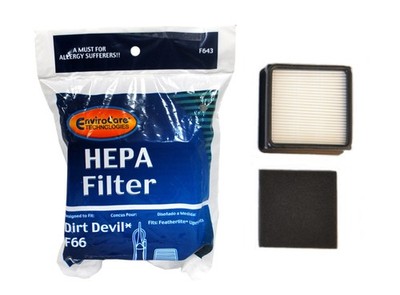 Envirocare HEPA-Filter Entwickelt Für Dirt Devil F66 Beutellosen Aufrechten F643