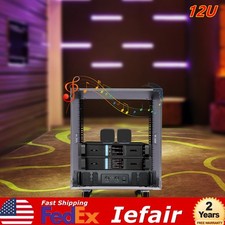 12U Server Rack Wall Mount Networking Enclosure Locking Data Cabinet on Wheels