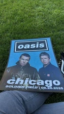 The Rain (Oasis Band) August 28th 2025 Soldier Field Chicago Poster