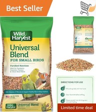 Small Bird Food Blend 10 lb with Vitamins Minerals Seeds Vegetables