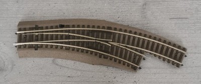 Roco 42557 H0 Weiche rechts mit Gummibettung Bogenweiche BWr 2/3