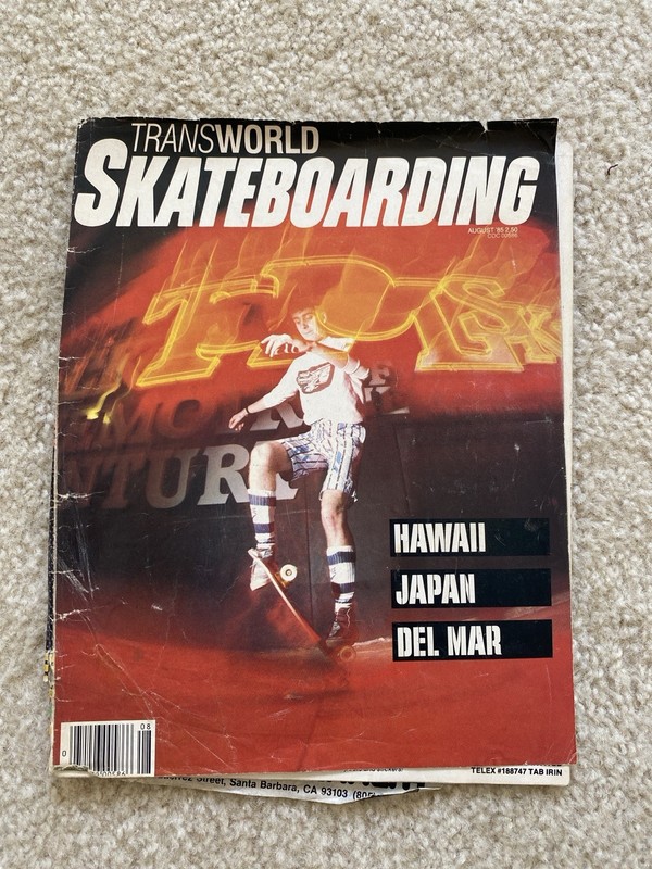 Transworld skateboarding magazine August 1985