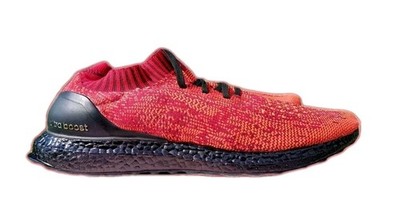 Adidas UltraBoost Uncaged Men's 12 Solar Red Preowned Black Outsole Lace Swap 