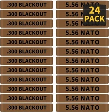 24 Pack Miaozhun .300 Blackout and 5.56 NATO Magazine Marking Bands Combo, 300BL