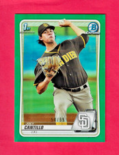 JOEY CANTILLO 2020 Topps 1st Bowman Chrome Prospect GREEN REFRACTOR /99 BCP-76