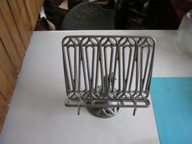 Adjustable Cookbook Stand, Cast Iron Heavy-Duty Recipe Book Holder, Kitchen Vint
