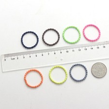 50PCS Girls Colorful Nylon Elastic Hair Loop Set Hair Ties Band Headband ZUZE