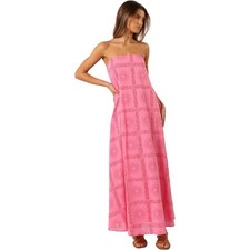 Petal & Pup Maxi Dress Small Pink Red